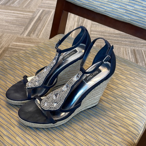 5” wedge heel, rope wedge, bejeweled - Picture 2 of 5